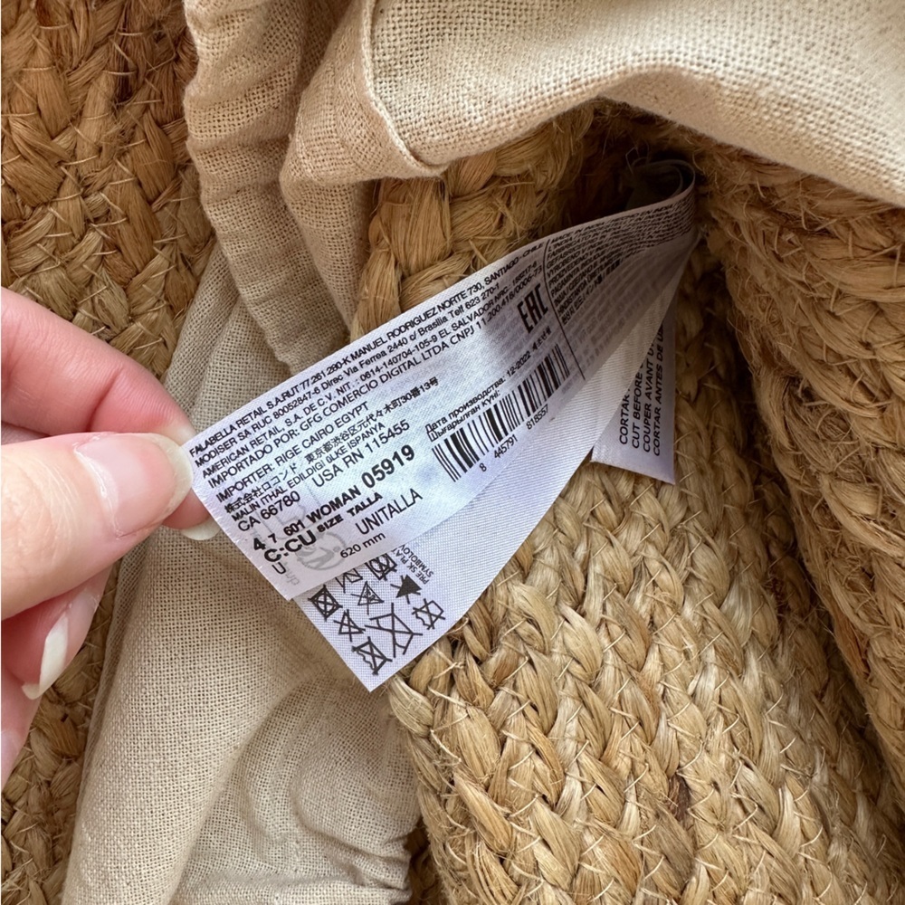 Mango Jute Basket Bag, Large Beach Tote, Drawstring Vacation Leather Handle Bag - Picture 13 of 15